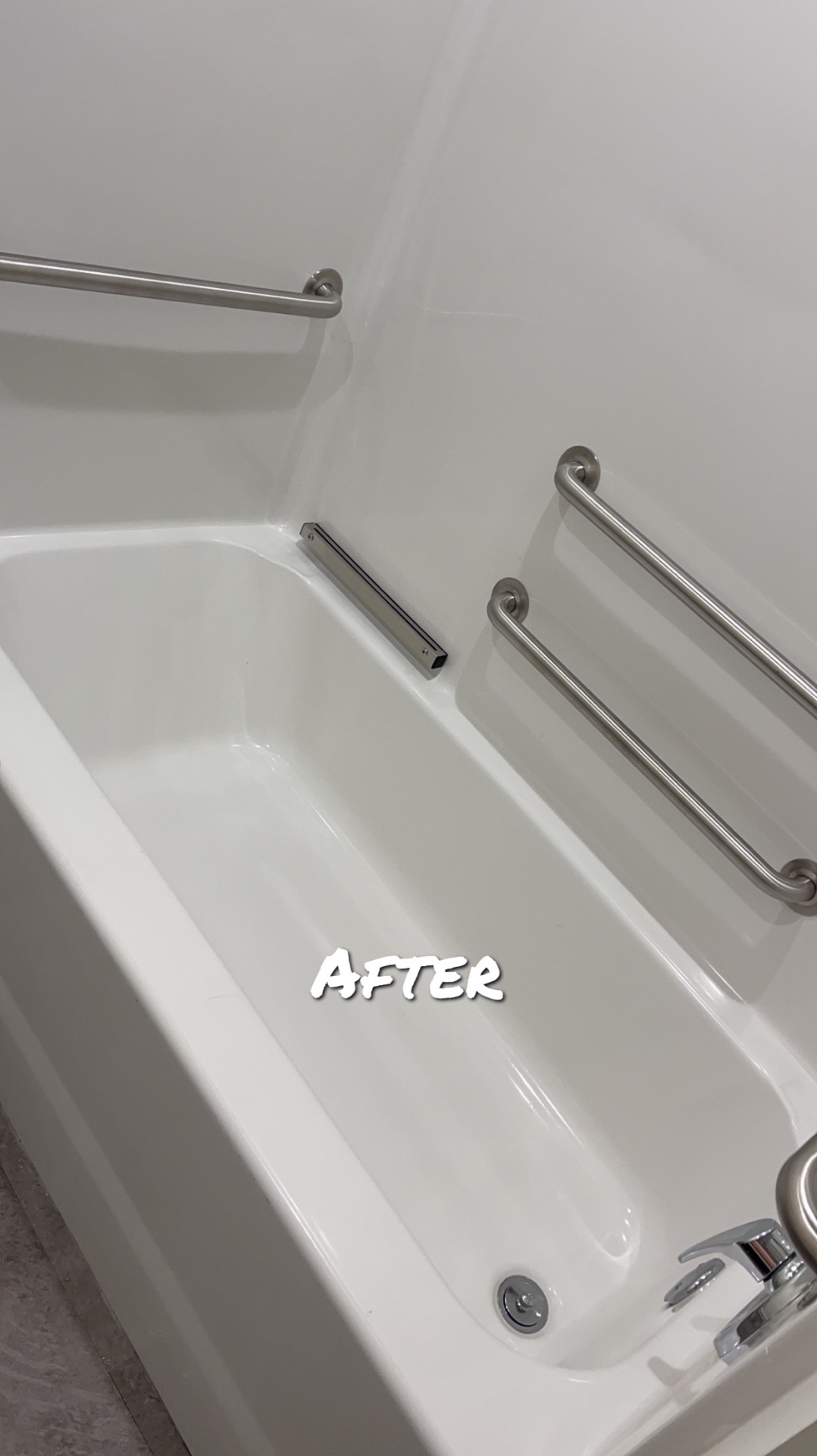 Tub & Bath Detail — after cleaning by ICT Post Construction Cleaning in Wichita